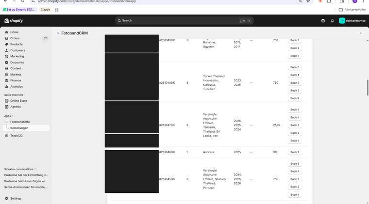 FotobandCRM Orders Dashboard